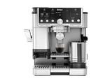 Cafetera express - Ninja Luxe Café Pro, 9 bar, 1650 W, Sistema de doble espuma, 29 configuraciones de bebidas, Plata