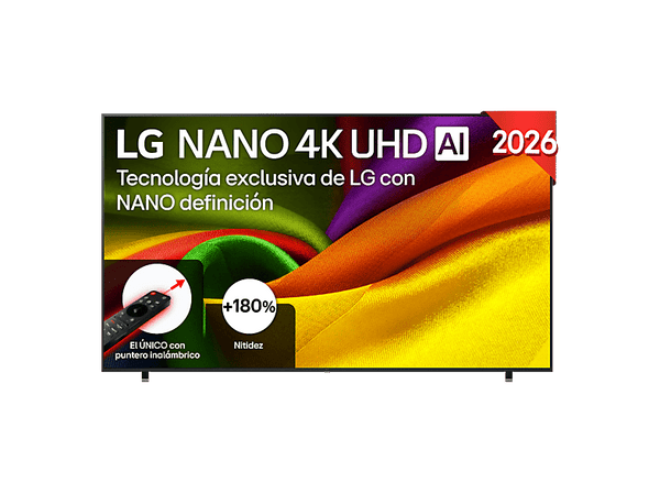 TV LED 98" - LG 98NU900B6LB, UHD 4K, Procesador Inteligente α8 AI Processor 4K Gen3, Smart TV, DVB-T2 (H.265), Negro