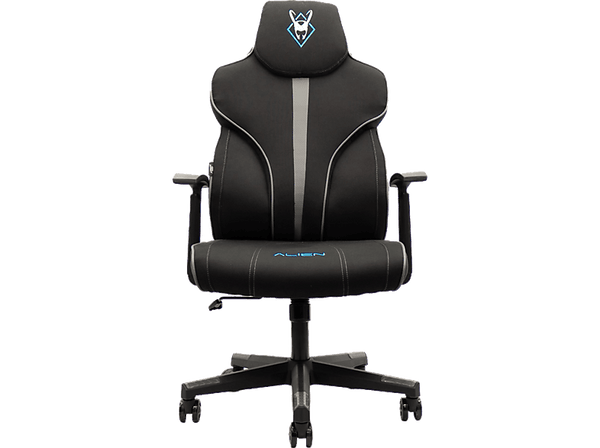 Silla gaming - Woxter Stinger Station Alien, Carga máx. 150 kg, Eje de Resistencia de Acero, 5 Ruedas de Nylon Antiarñazos, Titanium