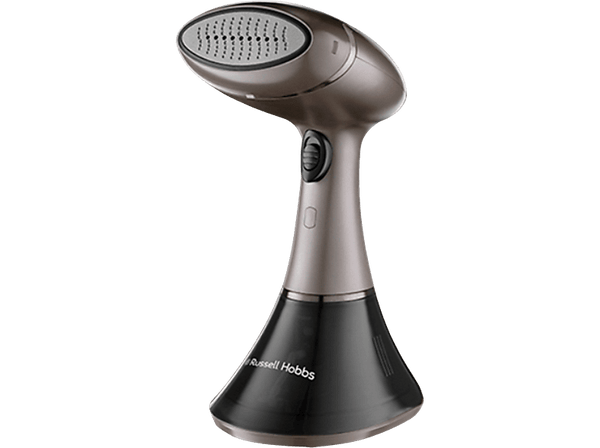 Plancha de vapor vertical - Russell Hobbs 28040-56 SteamGenie Aroma, 1800 W, 32 g/min, 0.2 l, Función de vapor vertical, Negro/Gris