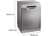 Lavavajillas - Bosch SMS4ECI28E, Serie 4, 14 servicios, 6 programas, 60 cm, App Home Connect, Extra Secado, Acero antihuellas