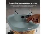 Freidora de aire - Ninja CRISPi PRO, 5.7 l, 2050 W, 230 °C, 7 Programas, 2 Recipientes de Vídrio: 5..7L y 2.3L, sin PFAS, Verde
