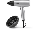 Secador - BaByliss Cosmos, 2100 W, 3 Niveles Temperatura, 2 Velocidades, Difusor incluido, Aire Frío, Plata