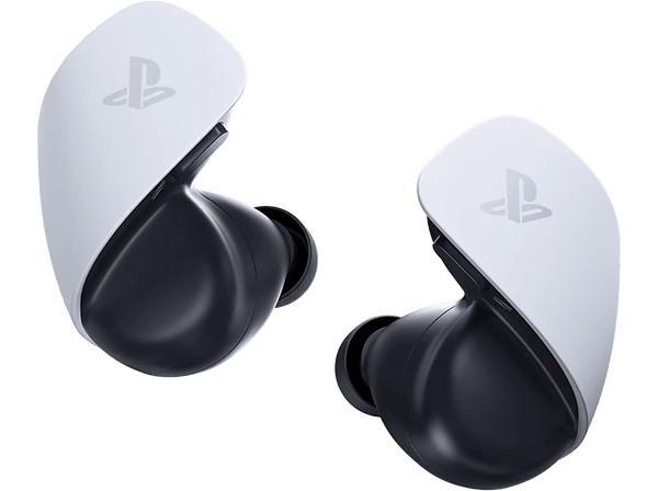 Auriculares de botón - Sony PULSE Explore™, Blanco, Bluetooth, Para PS5, 5 + 10 horas autonomía, Cancelación de ruido