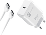 Cargador - CellularLine ACHIPHKITC2CPD20WW, Kit cargador y cable, Para iPhone, USB-C, 20W, Blanco