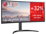 Monitor - LG 34WQ75C-B, 34, WQHD, 5 ms, 50/60 Hz, Negro