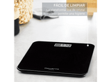 Báscula de baño - Rowenta Premiss 2.0 BS1800, Peso máximo 160 kg, Vidrio templado, Apagado automático, Pantalla LCD, Diseño plano,Negro
