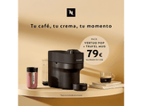 Cafetera de cápsulas - De'Longhi ENV90.B Vertuo Pop + Travel Mug para cápsulas Nespresso Vertuo, 2.6 bar, 0.56 L, 1.250 W, Bluetooth, Wi-Fi, Negro