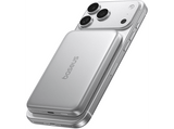 Powerbank - Baseus Picogo Air AM71, 5000 mAh, 22,5W, Carga inalámbrica 15W, USB-C, Ultrafina, Certificado CCC, Plata Frost