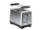 Tostadora - Cecotec BigToast Double, 1000 W, Temporizador, 6 Niveles, Función descongelación, Inox