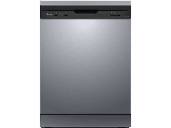 Lavavajillas - Midea MFD60S080X, 12 Servicios, 4 Programas, Ancho 59.8 cm, Inicio Diferido, Inox