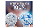 Recambio para cepillo dental - Oral-B iO Ultimate Clean, Pack De 8 Unidades, Blanco
