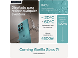 Móvil - motorola edge 60 fusion, Amazonite, 256 GB, 8 GB RAM, 6.7 pOLED, MediaTek Dimensity 7300, 5200 mAh