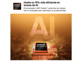 Portátil - LG Gram 14Z95U-G.AU85BN Copilot+ PC, 14 WUXGA, AMD Ryzen™ AI 7 450 50 TOPS, 32GB RAM, 512 GB SSD, Windows 11 Home, Sin cargador