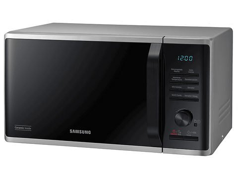 Microondas - Samsung MG23K3515AS/EC, 800 W, 6 niveles, 23 l, Descongelación rápida, Negro