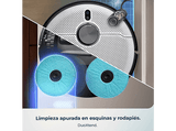 Robot aspirador - Cecotec Conga X100, 50W, Aspiración en seco/húmedo, Programable, Base de Carga, 20 kPa Succión, Negro