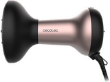 Secador - Cecotec Bamba IoniCare MagiCurls Black, 800 W, 3 temperaturas, 2 velocidades, Cable 360º, Tecnología iónica antifrizz, Difusor, Black