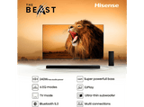 Barra de sonido - Hisense HS2100, Bluetooth 5.3 , DTS X, 6 EQ Modes, 240 W, Negro