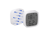 Sensor de temperatura - Sonoff SNZB-02D, Sensor de humedad, Pantalla LCD, Cobertura de hasta 120 m, Blanco