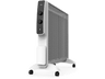 Radiador - ok. ORO 20221 ES, 2000 W, 2 potencias, Termostato, Ruedas incluidas, Recogecables, Blanco