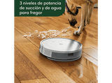 Robot aspirador - I Robot Roomba Combo Essential Y011240, Friegasuelos, 2 en 1, Autonomía 160 min, Depósito 400 ml, Control por voz, WiFi, Blanco