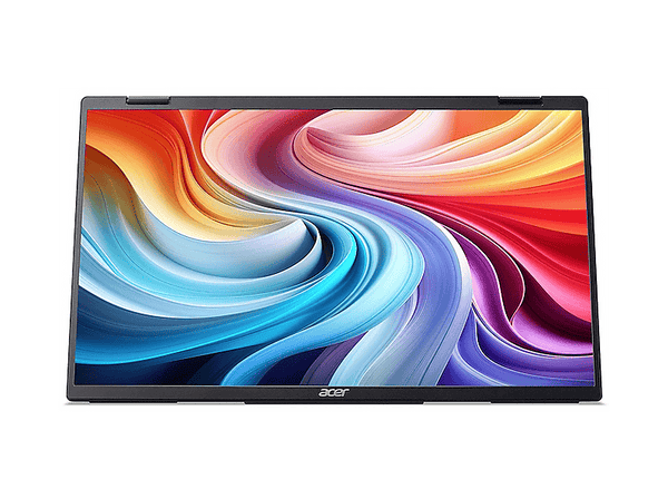 Monitor portátil - Acer PD163QBMIUUX, 15.6" Full-HD, 60 Hz, 8 ms, IPS, 2 USB Tipo C, 1 Mini HDMI, Adaptive Sync, Altavoces integrados