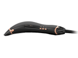 Secador - Rowenta Air motion, 1300 W, 3 Temperaturas, 3 Velocidades, Aire Frío, Hasta 170 km/h, Black Gama + Cromado