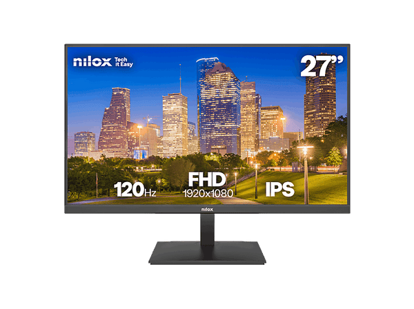 Monitor - Nilox NXM27FHD1204, 27 " Full-HD, 120 Hz, 4 ms, IPS, Negro