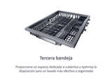 Lavavajillas integrable - Haier XI1C3TB2FB I-Pro Shine Series 4, 11 Servicios, 8 Programas, 44.8 cm, Tercera bandeja, Sin Panelar