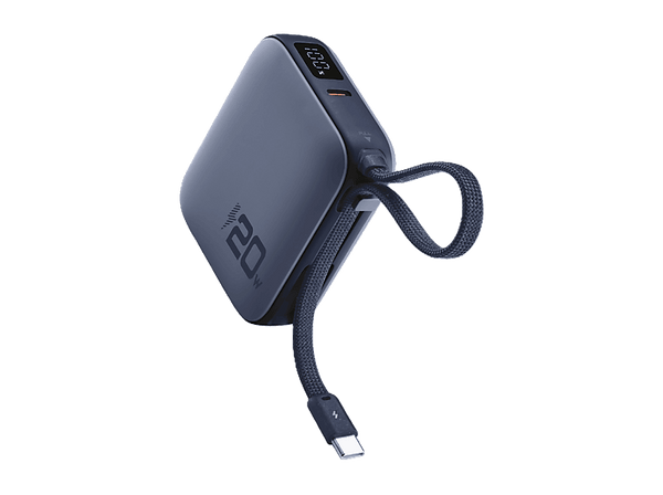 Powerbank - CellularLine Pocket, 10000 mAh, Carga rápida, 20 W, Hasta 72h de carga, USB C, Azul