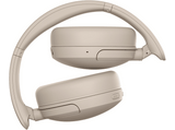 Auriculares inalámbricos - Sony WH-CH735NC, Cancelación ruido/Noise Cancelling, 75h, Carga Rápida, Plegable, Bluetooth, Llamadas nítidas con IA, Crema