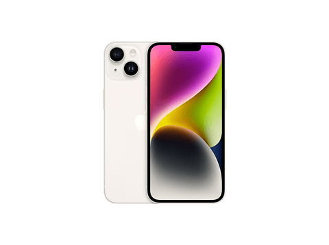 Excelente Apple iPhone 14 REACONDICIONADO, Blanco estrella, 128 GB, 5G, 6.1