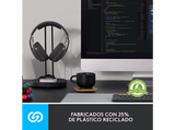 Auriculares inalámbricos - Logitech Zone Vibe 100, Bluetooth, Micrófono con supresión de ruido, 18hs de autonomía, PC/Mac, Altavoces 40 mm, Blanco