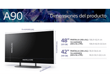 TV OLED 42 - Sony Master Series BRAVIA XR 42A90K, 4KHDR120, TDT HD, DVB-T2, HDMI 2.1 Perfecto para PS5, Smart TV (Google TV), Dolby Atmos, Chromecast