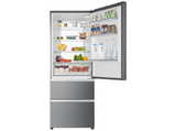 Frigorífico combi - Haier 3D 70 Series 3 A3FE743CPJ, No Frost, 190 cm, 450 l, Motor Inverter, 3 puertas, Titanium