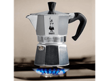Cafetera tradicional - Bialetti Moka Express+ Café Clásico 250 gr, Aluminio, Plata