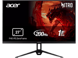 Monitor gaming - Acer Nitro KG273X1BMIPX, 27 Full-HD, 200 Hz, 1 ms, IPS, FreeSync Premium, Altavoces integrados, Negro