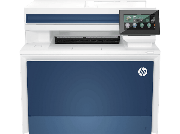 Impresora multifunción - HP Laserjet Pro 4302fdw, Láser a color, Fax, Wi-Fi, Impresión automática a dos caras, Azul, Blanco