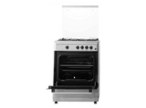 Cocina a gas - KOENIC KFC 2421-4, 4 Zonas, Horno, Gas Butano, Libre instalación, Plata