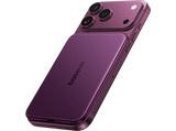Powerbank - Baseus Picogo Air AM71, 5000 mAh, 22,5W, Carga inalámbrica 15W, USB-C, Ultrafina, Certificado CCC, Dark Cherry