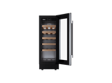 Vinoteca - Teka RVU 10020 GBK, Cíclico, 20 botellas, LED, Puerta Reversible, Doble Cristal Tintado, Negro