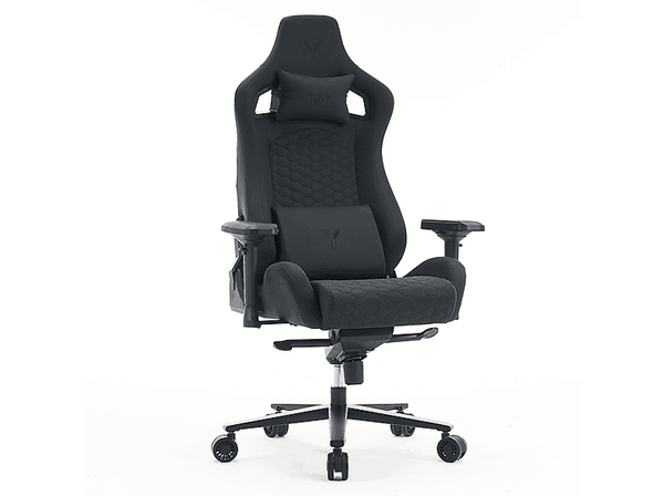 Silla gaming - Isy IGC-1000, 4D (ajustable en altura, anchura y profundidad, también se puede girar), 150 kg, Negro