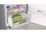 Frigorífico combi - Balay 3KFE763XI, No Frost, 203 cm, 366 l, Cajón Extra Fresh, Iluminación LED, Inox