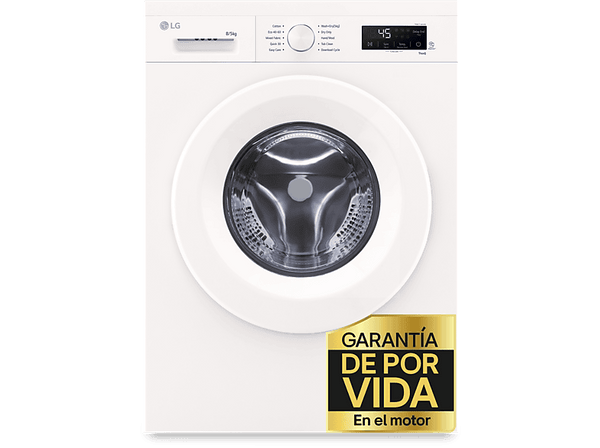 Lavadora secadora - LG W4X1085NWH, 8Kg/5 kg, 1400 rpm, 10 programas, Steam™, ThinQ™, Blanco