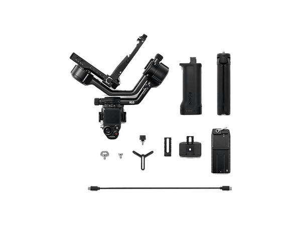 Gimbal - DJI RS 5, 14h Autonomía, Seguimiento Inteligente, Bluetooth, Pantalla táctil OLED color 1,8″, Bloqueos de Ejes Automáticos 2a gen, Negro
