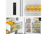 Frigorífico americano - Hisense RS3P538NEWE, No Frost, 178.6 cm, Kitchen Fit, Inverter, 527 l, Blanco