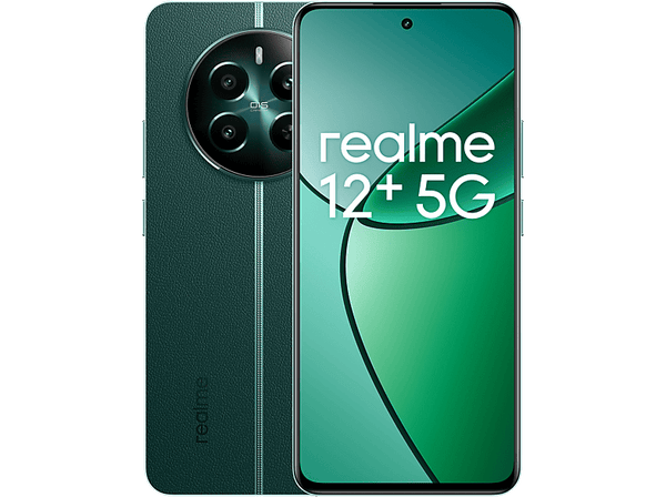 Móvil - realme 12+ 5G, Green, 512 GB, 12 GB RAM, 6.67" Full HD+ AMOLED 120Hz, MediaTek Dimensity 7050 5G, 5000 mAh, Android