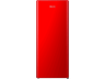 Frigorífico una puerta - Hisense RR220D4BRE, Cíclico/Defrost, 126.5 cm, 165 l, Clase E,  Rojo