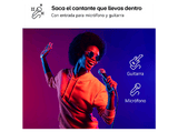 Altavoz de gran potencia - LG X BOOM DXL7T, 250W, Bluetooth, Karaoke, luces y pantallas LED, Resistencia al agua IPX4, Autonomía 20h, Negro