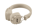 Auriculares inalámbricos - Marshall Major V, 100 h Autonomía, Supraaurales, Bluetooth, Diseño Plegable, Crema